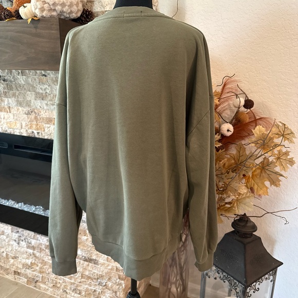 Nuuds Forest Green Logo Sweatshirt - Picture 5 of 6